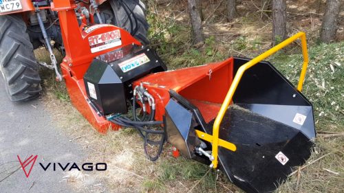 Ágdaráló traktorhoz - kardánhajtás – REMET RT-690R (PRO) - adagoló görgőkkel
