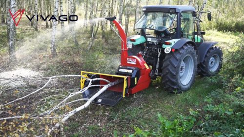 Ágdaráló traktorhoz - kardánhajtás – REMET RT-720R (PRO) - adagoló görgőkkel