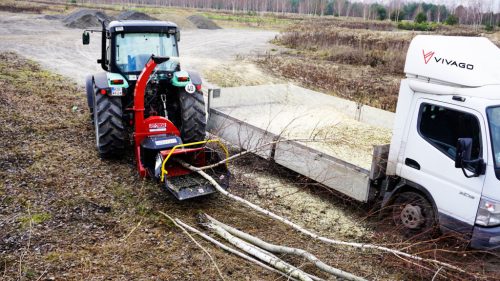 Ágdaráló traktorhoz - kardánhajtás – REMET RT-720R (PRO) - adagoló görgőkkel