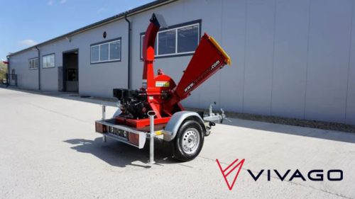 Ágdaráló - Benzinmotoros – REMET RTS-630 – pótkocsival - közúti vontatás