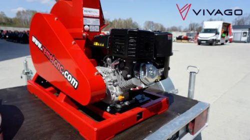 Ágdaráló - Benzinmotoros – REMET RTS-630 – pótkocsival - közúti vontatás