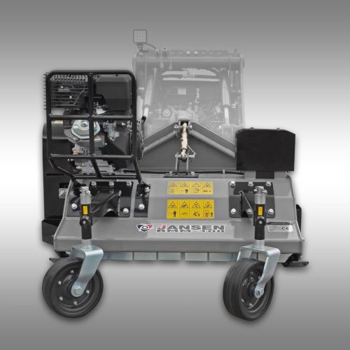 Benzinmotoros szárzúzó - mulcsozó a KL-200 kompakt rakodóra - JANSEN BMM-100
