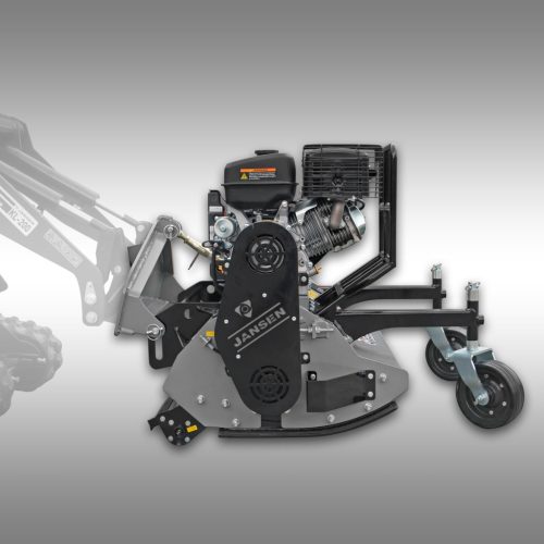 Benzinmotoros szárzúzó - mulcsozó a KL-200 kompakt rakodóra - JANSEN BMM-100