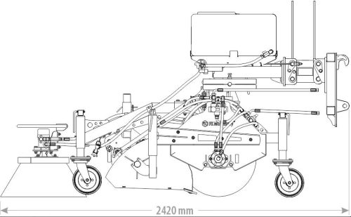 Seprőgép - FK MACHINERY - MINI TANK BRUSH HYDRO