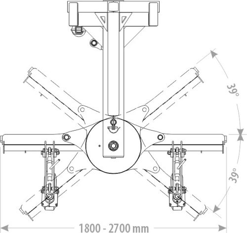 Gréder - Földgyalu traktorra – könnyűsúlyú – manuális - FK Machinery DOZER 180-210-240-270