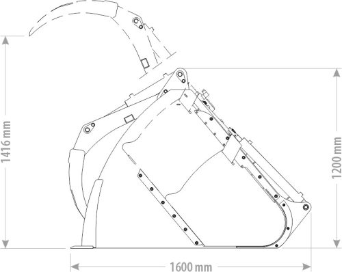 Takarmány kiosztó Pelikán kanál csigával - FK Machinery - STANDARD PLUS