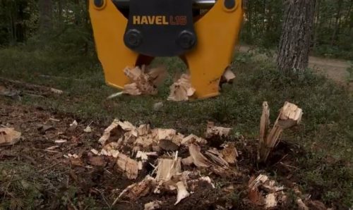 Hidraulikus tuskómaró rönkmaró kotrógépre - HAVEL L12