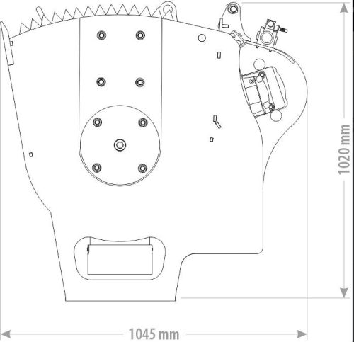 Hidraulikus Betonkeverő Kanál - FK Machinery 220