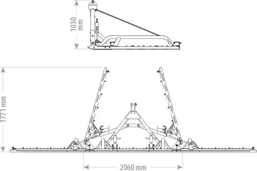 Rétborona - Láncos borona - FK Machinery - 5.1 méteres