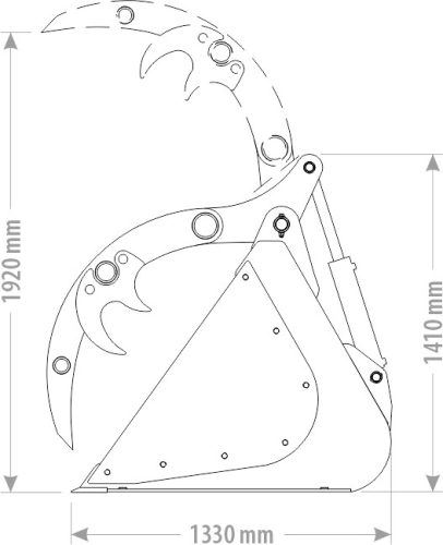 Pelikán trágyakanál - FK Machinery - GOLIAT